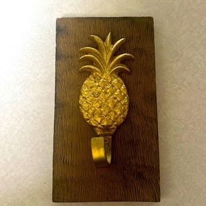 Pineapple Hook with wood backing